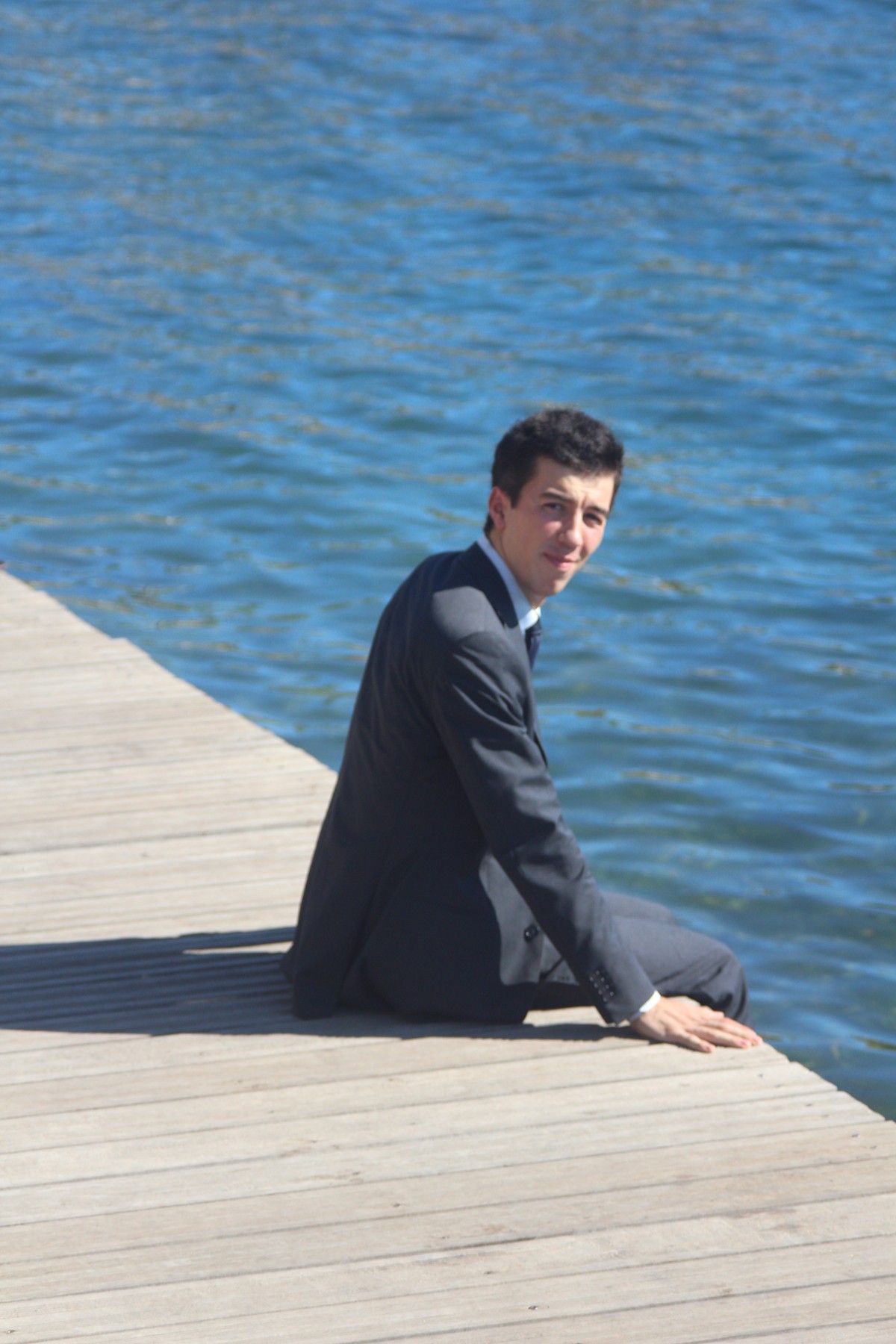 Portrait d’Alexis Boscher au bord de la mer